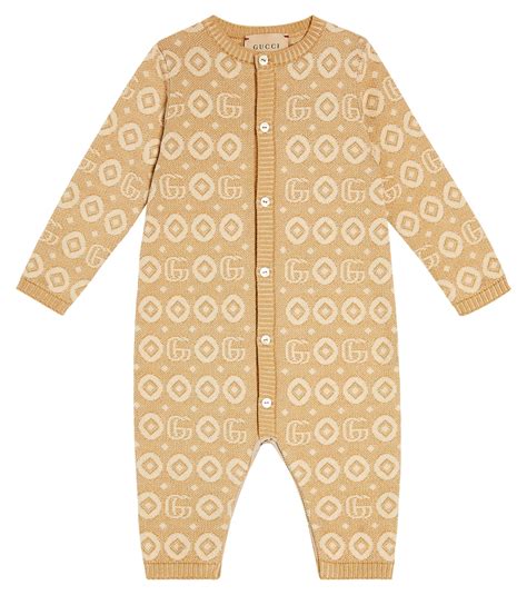 gucci bodysuit baby|Baby GG cotton bodysuit in neutrals .